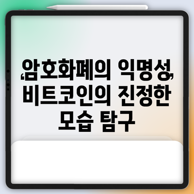 암호화폐의 익명성: 비트코인의 진정한 모습 탐구