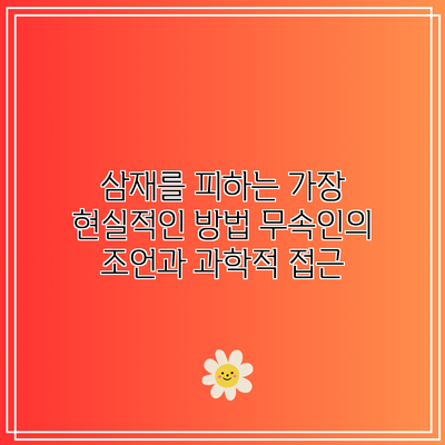 삼재를 피하는 가장 현실적인 방법: 무속인의 조언과 과학적 접근
