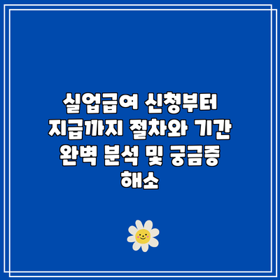 실업급여 신청부터 지급까지: 절차와 기간 완벽 분석 및 궁금증 해소
