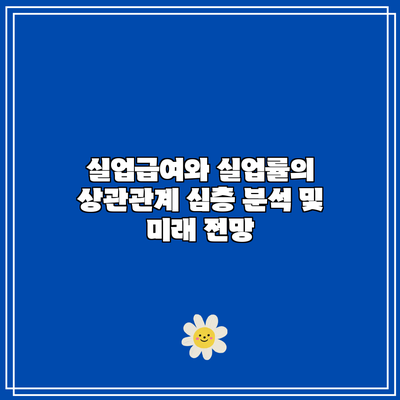 실업급여와 실업률의 상관관계: 심층 분석 및 미래 전망