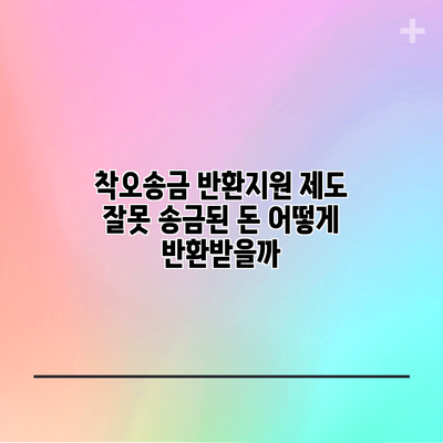 착오송금 반환지원 제도: 잘못 송금된 돈 어떻게 반환받을까?